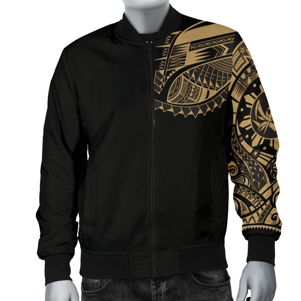 Polynesian Chest Tattoo Men's Bomber Jacket - Polynesian Pride