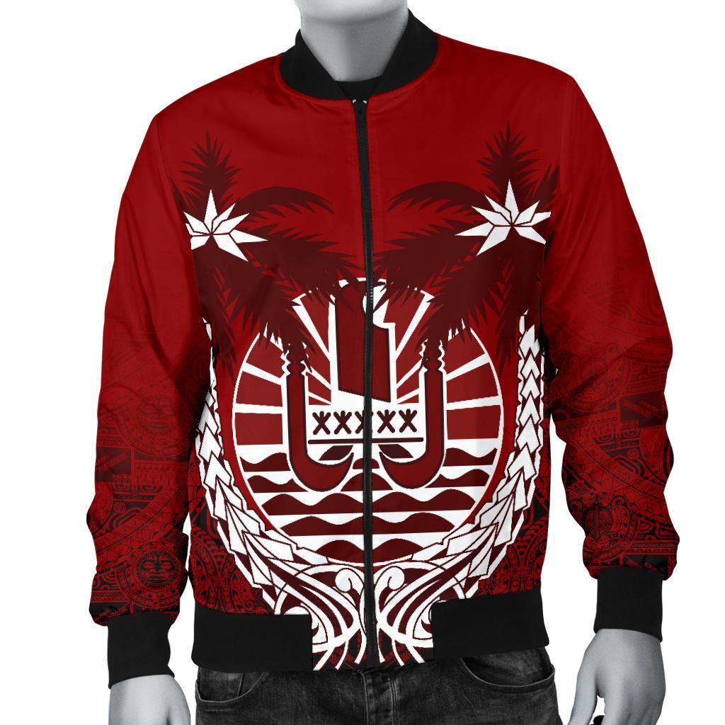 Tahiti Polynesian Coconut Men's Bomber Jacket - Polynesian Pride