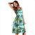 Hawaii Tropical Palm Trees Blue Midi Dress - Polynesian Pride