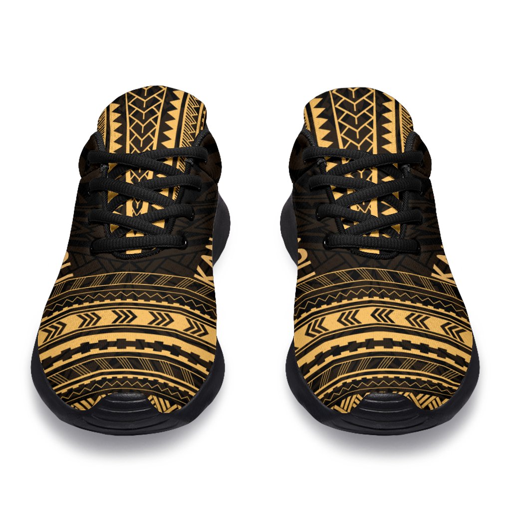 Kanaka Maoli Sporty Sneakers - Polynesian Chief Gold Version - Polynesian Pride