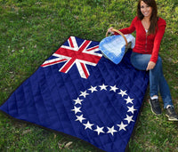 Cook Islands Flag Premium Quilt - Polynesian Pride