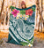 American Samoa Polynesian Premium Blanket - Summer Plumeria - Polynesian Pride