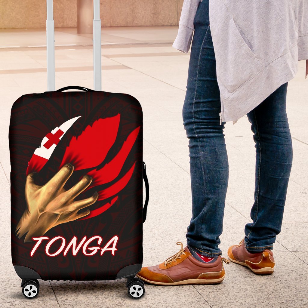 Tonga Luggage Covers - Tonga In Me (Red) - Polynesian Pride