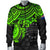 Cook Islands Polynesian Bomber Jacket (Men) - Green Turtle - Polynesian Pride