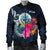 Federated States of Micronesia Men's Bomber Jacket - Tropical Flower - Polynesian Pride