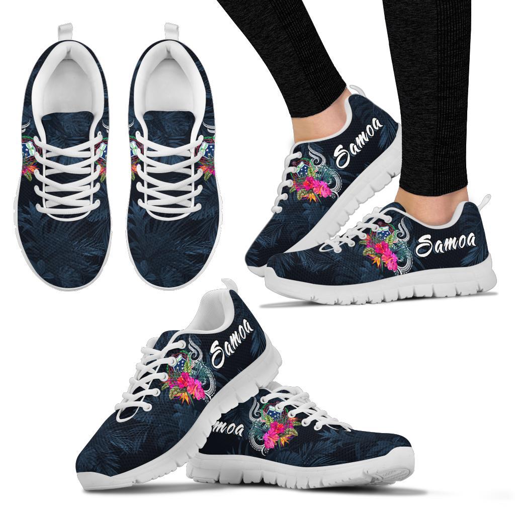 Samoa Polynesian Sneakers - Tropical Flowers - Polynesian Pride