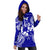 Tonga Polynesian Hoodie Dress Map Blue - Polynesian Pride