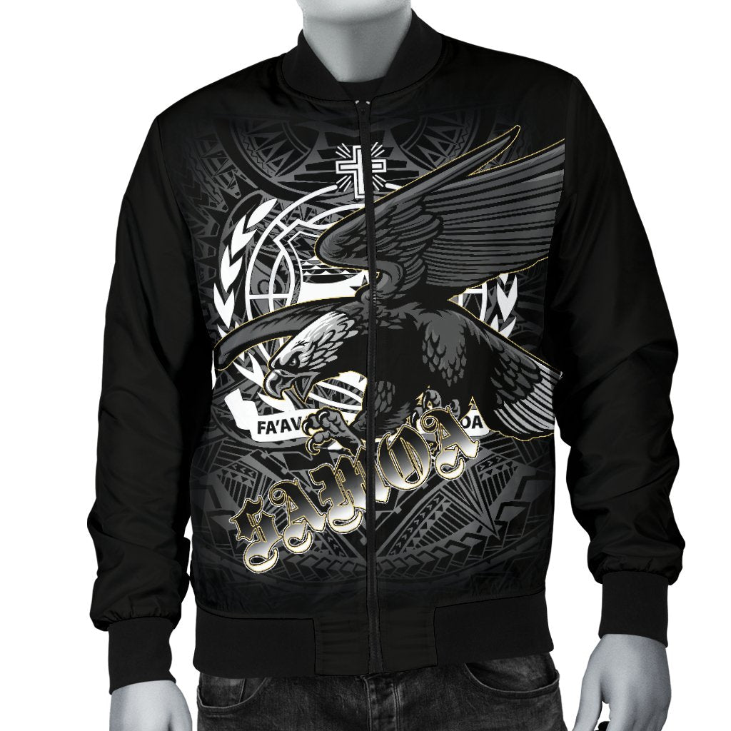 Samoa Polynesian Custom Personalised Men's Bomber Jacket - Samoa Eagle - Polynesian Pride
