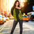 Hawaii Kanaka Polynesian Women's Off Shoulder Sweater - Yellow - Polynesian Pride