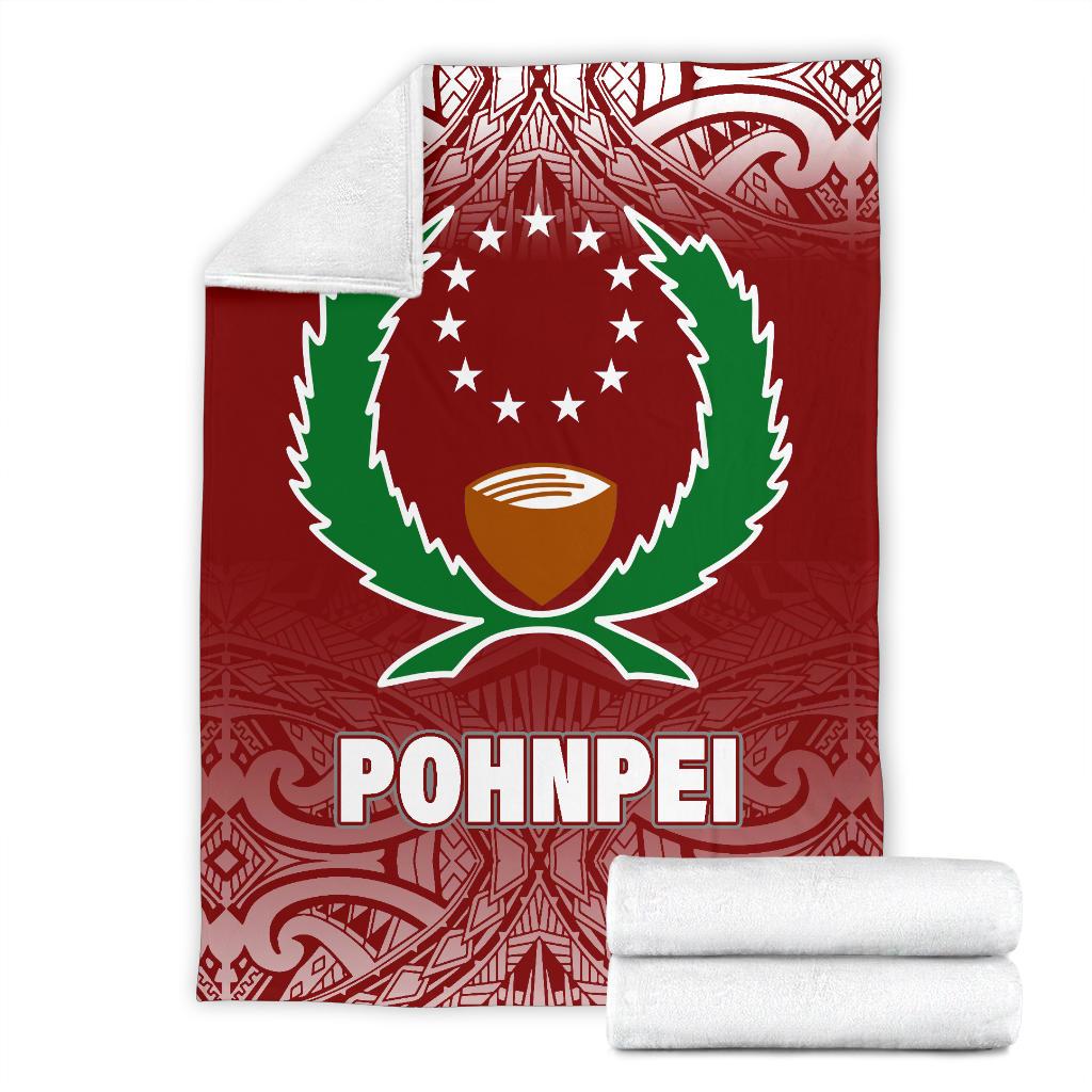 Pohnpei Premium Blanket - Red Fog Style - Polynesian Pride