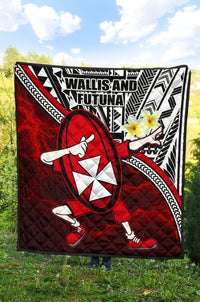 Dab Trend Style Rugby Premium Quilt Wallis and Futuna - Polynesian Pride