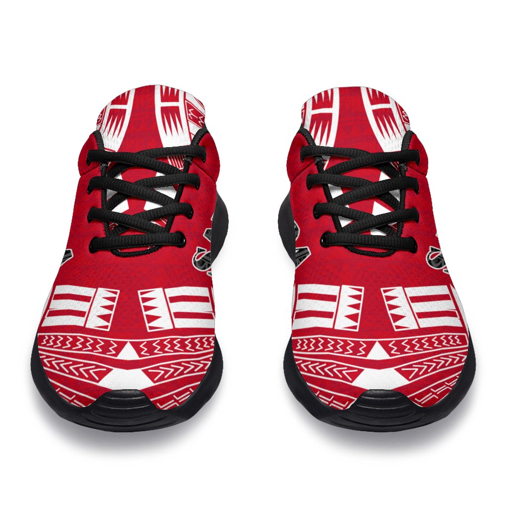 Samoa Sport Sneakers - Polynesian Tattoo Flag - Polynesian Pride