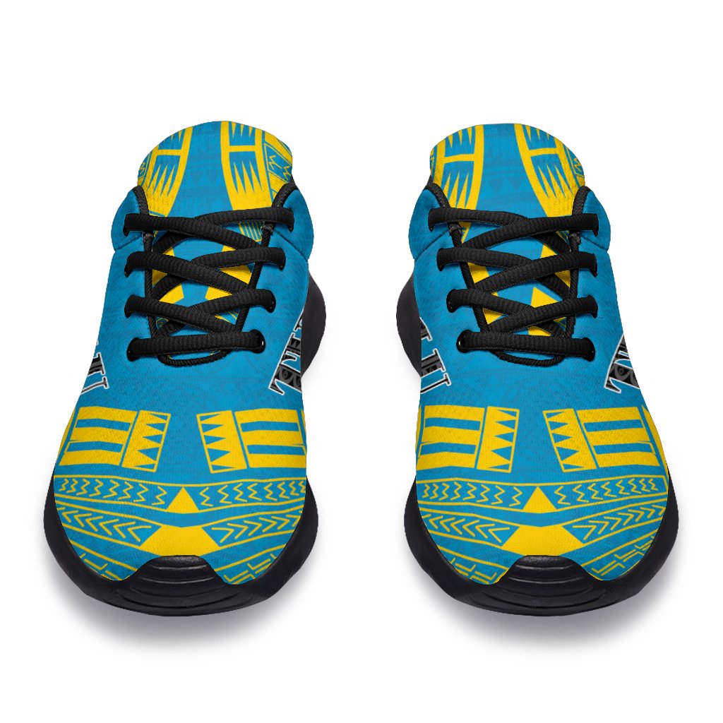 Tuvalu Sport Sneakers - Polynesian Tattoo Flag - Polynesian Pride