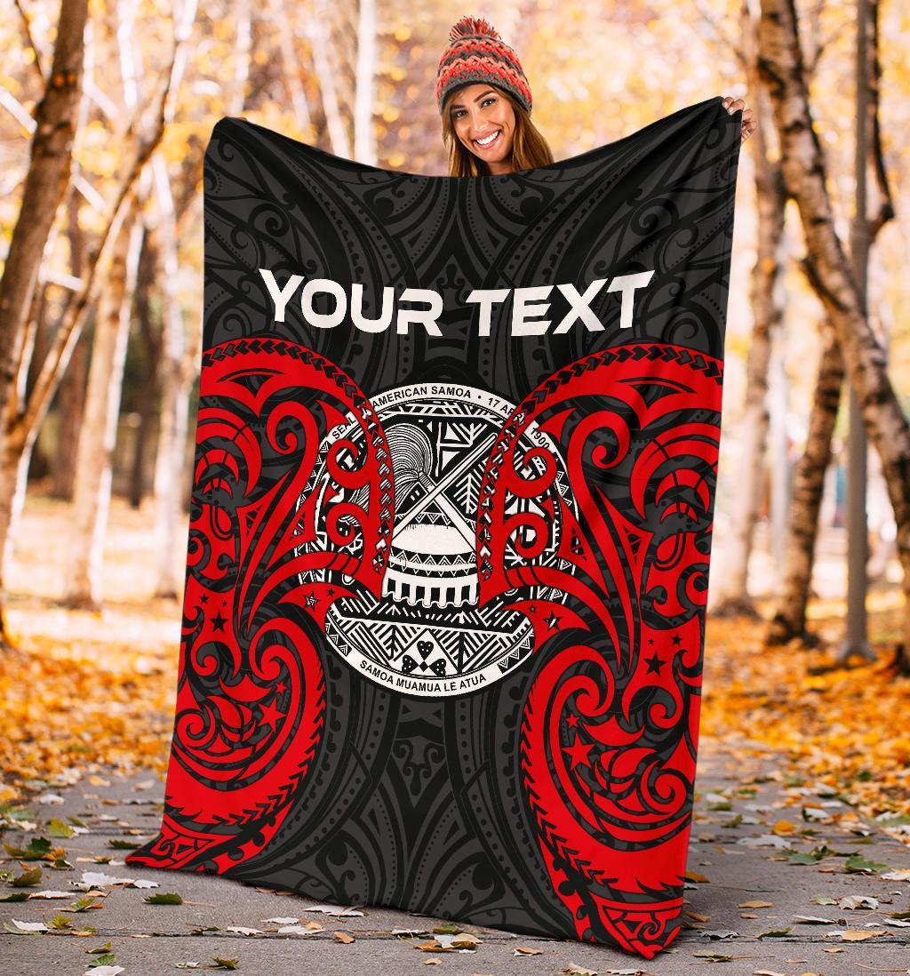 American Samoa Polynesian Custom Personalised Premium Blanket - American Samoan Spirit - Polynesian Pride