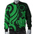 Cook Islands Men's Bomber Jacket - Green Tentacle Turtle - Polynesian Pride