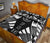 Federated States of Micronesia Quilt Bed Set - Federated States of Micronesia Seal Polynesian White Tattoo Style - Polynesian Pride
