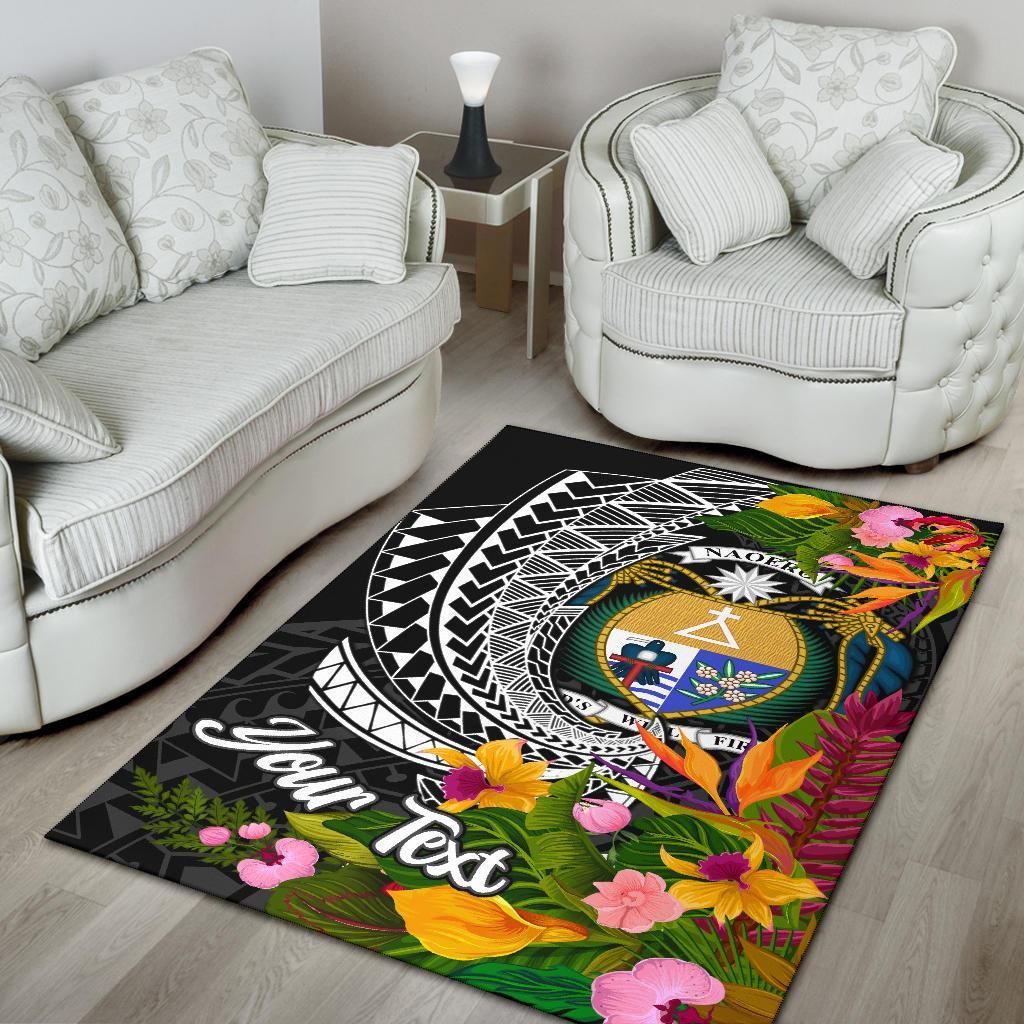Nauru Area Rug - Custom Personalised Seal Spiral Polynesian Patterns - Polynesian Pride