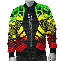 New Caledonia Men Bomber Jackets - Polynesian Tattoo Reggae - Polynesian Pride
