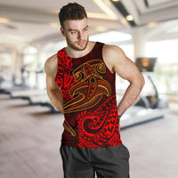 Polynesian Men's Tank Top - Red Shark Polynesian Tattoo - Polynesian Pride