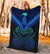 Maori Manaia New Zealand Premium Blanket Blue - Polynesian Pride