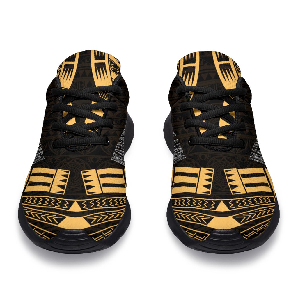 Marquesas Islands Sport Sneakers - Polynesian Tattoo Gold - Polynesian Pride