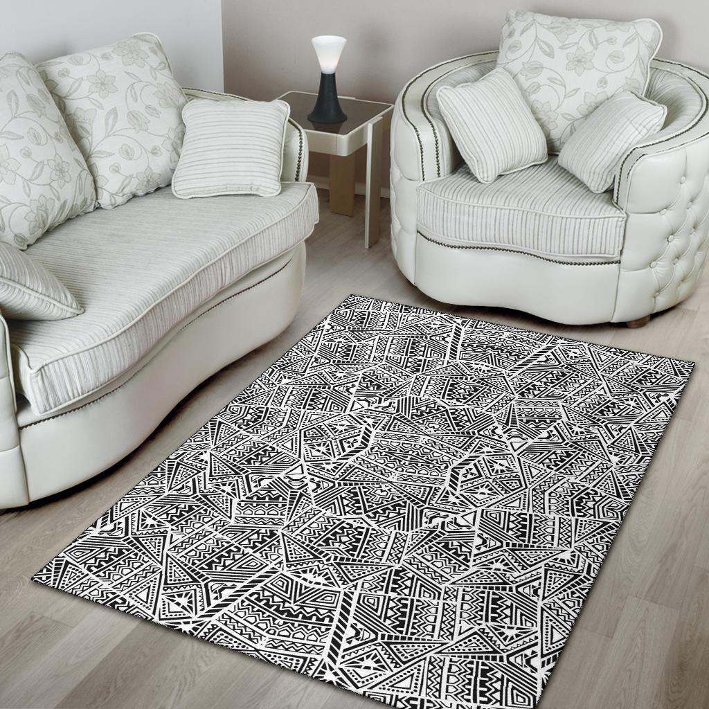 Polynesian Black Area Rug - Polynesian Pride
