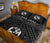 Tonga Personalised Quilt Bed Set - Tonga Seal With Polynesian Tattoo Style (Black) - Polynesian Pride