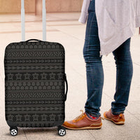 Polynesian Tattoo Tribal Gray Luggage Covers - Polynesian Pride