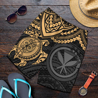 Polynesian Hawaii Short (Men) - Gold Turtle GOLD - Polynesian Pride