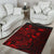 Samoa Area Rugs Turtle Hibiscus Red - Polynesian Pride