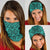 Polynesian Kakau Turtle Turquoise Bandana 3 - Pack Turquoise One Size - Polynesian Pride