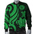 American Samoa Men's Bomber Jacket - Green Tentacle Turtle - Polynesian Pride