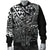 Guam Polynesian Bomber Jacket (Men) - White Turtle Flowing - Polynesian Pride