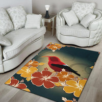 Honeycreeper Hibiscus Area Rug AH - Polynesian Pride