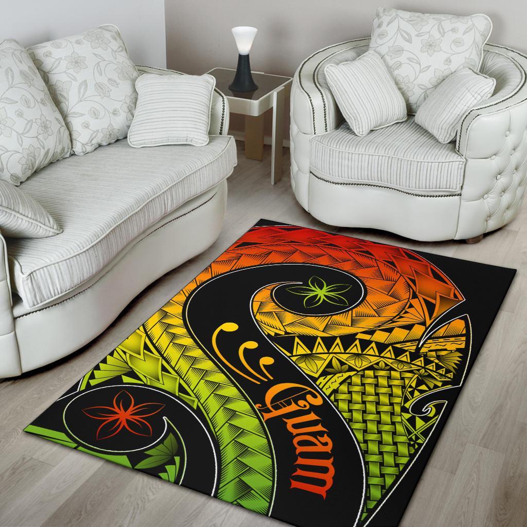 Guam Area Rug - Guam Polynesian Decorative Patterns - Polynesian Pride