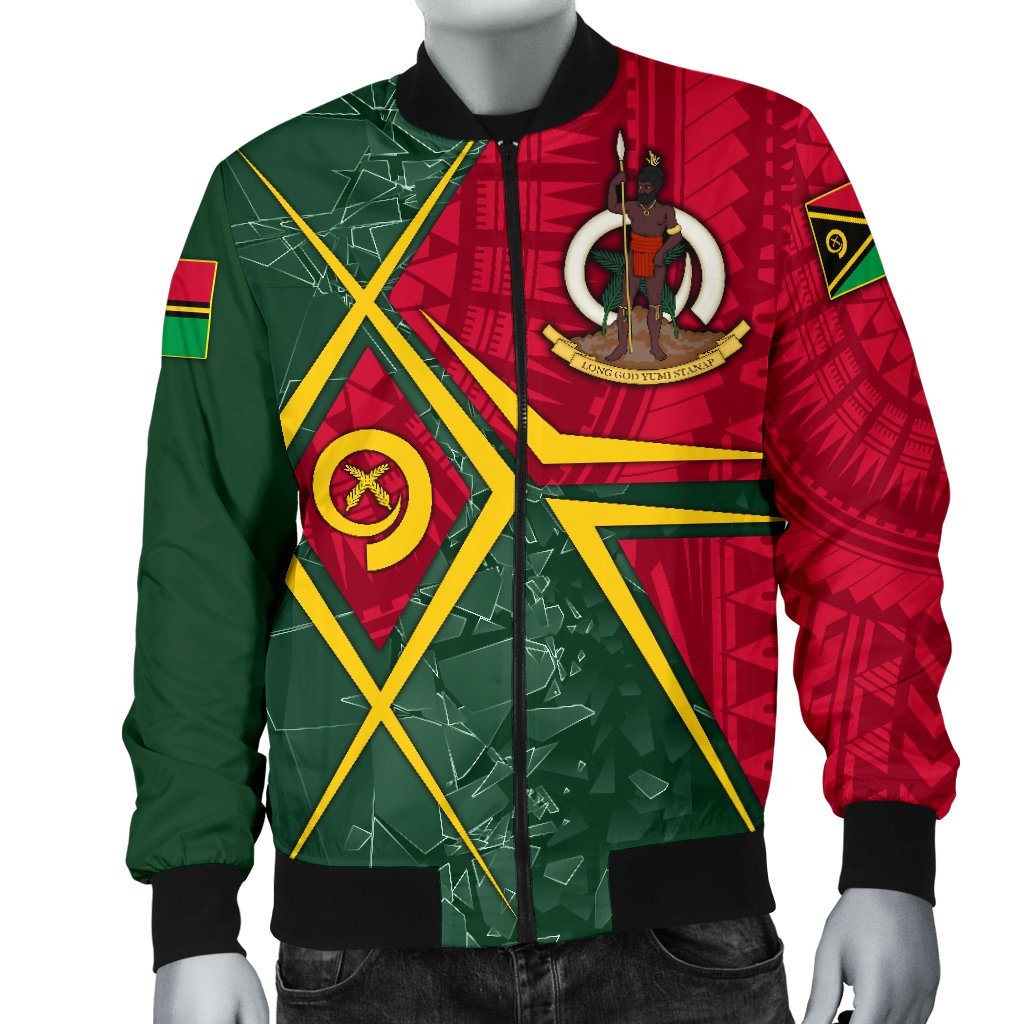 Vanuatu Men's Bomber Jacket - Vanuatu Legend - Polynesian Pride