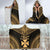 Wallis And Futuna Polynesian Chief Hooded Blanket - Gold Version - Polynesian Pride