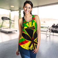 Hawaii Kanaka Maoli Flag Women's Racerback Tank My Blood - Polynesian Pride
