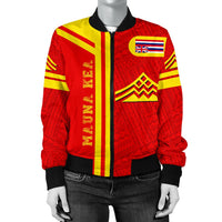 Hawaiian Polynesian Mauna Kea Women's Bomber Jacket - Morale Style - Polynesian Pride