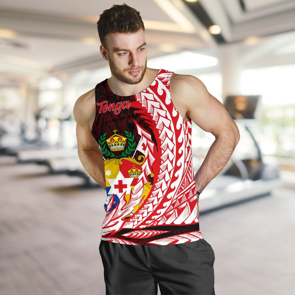 Tonga Men's Tank Top - Wings Style - Polynesian Pride