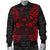 Fiji Polynesian Men's Bomber Jacket Map Red - Polynesian Pride