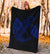 Anchor Blue Poly Tribal Premium Blanket - Polynesian Pride