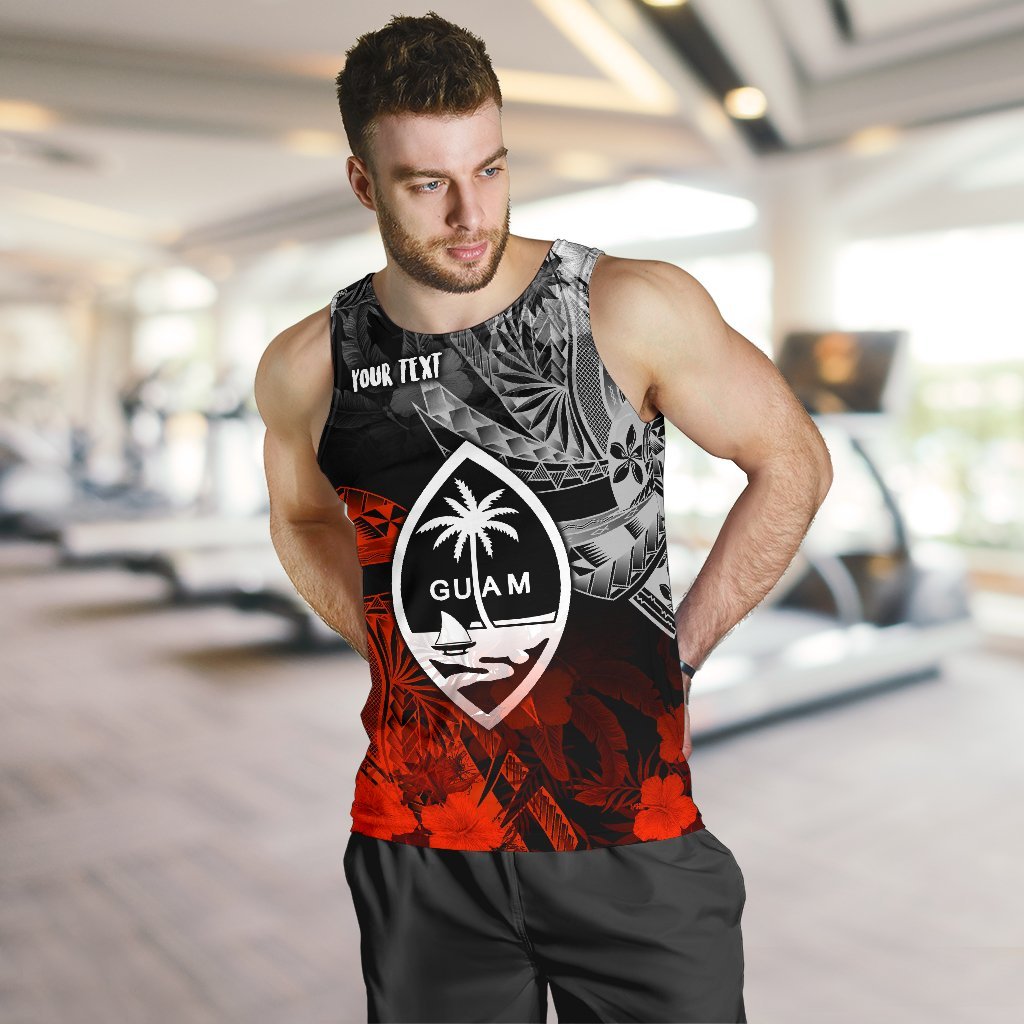Guam Polynesian Personalised Men's Tank Top - Vintage Polynesian - Polynesian Pride