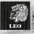 Sun In Leo Zodiac Shower Curtain Polynesian Tattoo Simple - White - Polynesian Pride