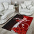 Chuuk Polynesian Custom Personalised Area Rug - Coat Of Arm With Hibiscus - Polynesian Pride