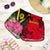 Vanuatu Women's Shorts - Vanuatu Flag with Hibiscus Women Red - Polynesian Pride