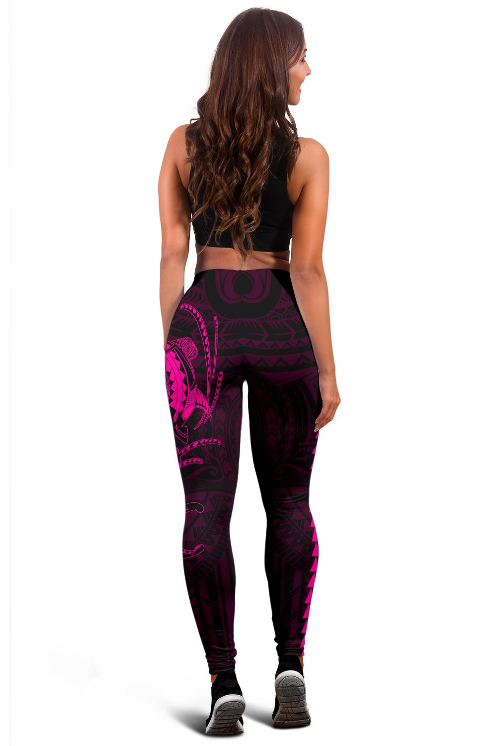 Hawaii Turtle Shark Polynesian Leggings - Pink - Polynesian Pride