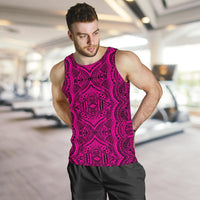 Polynesian Symmetry Pink Hawaii Men's Tank Top - Polynesian Pride