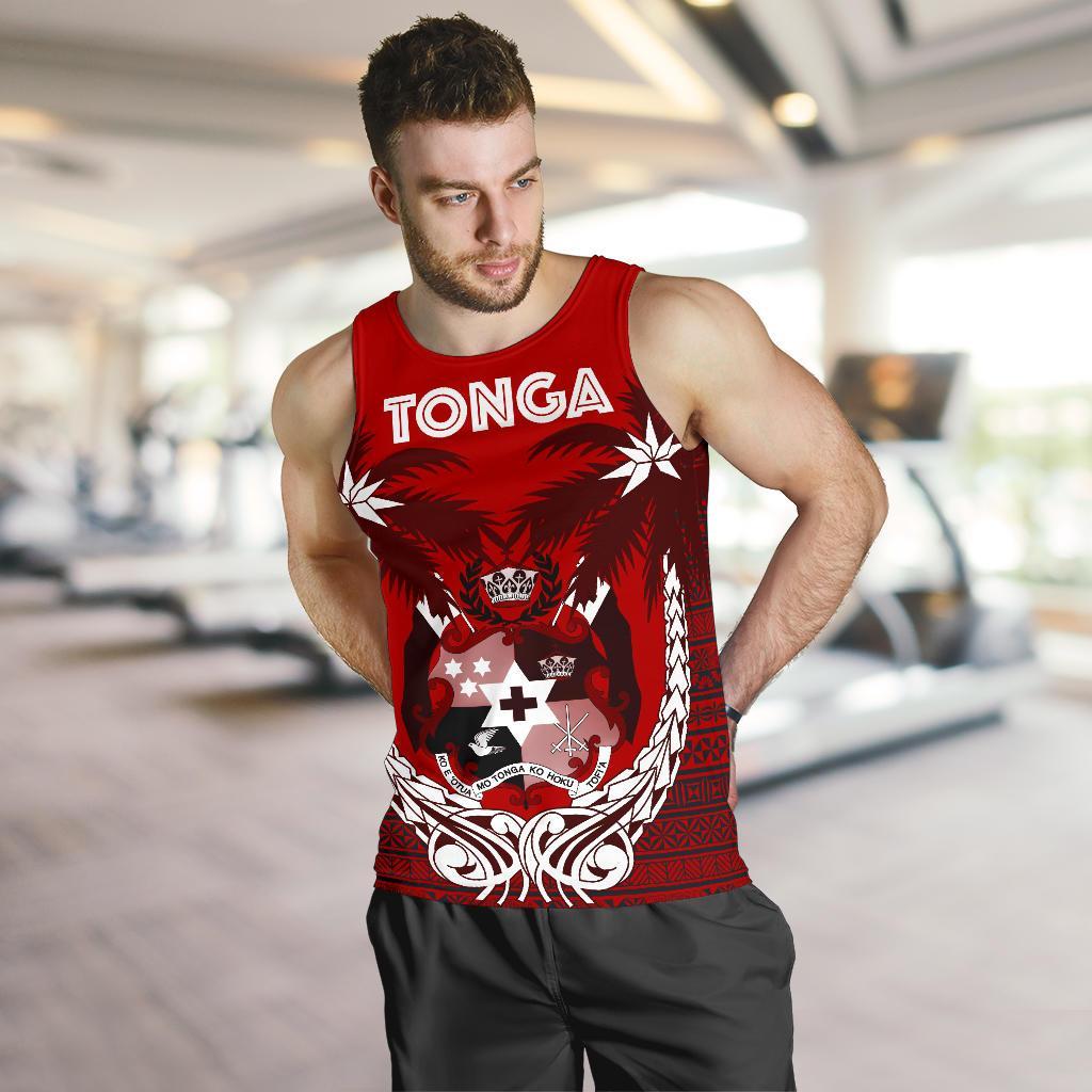 Tonga Polynesian Coconut Men's Tank Top A02 - Polynesian Pride
