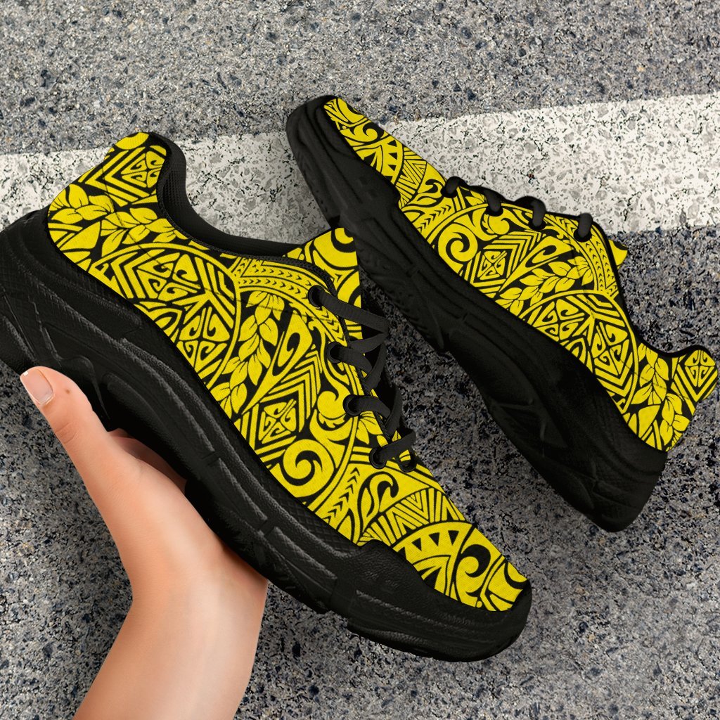 Polynesian Culture Yellow Chunky Sneakers - Polynesian Pride
